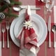 thumbnail image 4 of Ireezec Snowflake Napkin Rings Christmas Table Decor Elegant Holiday Dinner Party Wedding Decorations Festive Metal Napkin Holder for Formal Dining Event, 4 of 6