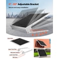 thumbnail image 6 of VEVOR 50W 12V Solar Battery Trickle Charger Maintainer, Mono Solar Panel Battery Charger with Upgraded MPPT Controller & Adjustable Mount Bracket, IP65 Waterproof for Car Boat RV Trailer House Roof, 6 of 9