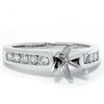 thumbnail image 2 of Pompeii 1/2ct Diamond Semi Mount Engagement Ring 14K White Gold (G/H,I1), 2 of 3