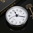 thumbnail image 4 of 3-1/2 Inch (90 Mm) Quartz Clock Fit-up/insert With Arabic Numeral, Quartz Movement (silver Rim), 4 of 4