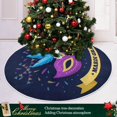thumbnail image 6 of SKYSONIC Mardi Gras Christmas Tree Skirt Tree Skirt for Holiday Party Home Christmas Day Ornaments 36", 6 of 6