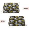 thumbnail image 3 of Gaeub White Retro Off-Road Vehicle Printed Travel Cosmetic Bag,Makeup Bag, Large Capacity Toiletry Bag for Women, Portable Pouch Make Up Organizer with Zipper and Divider, 3 of 8