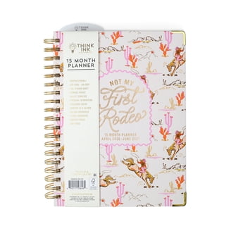 Think Ink Twin Wire 15 Month Wildflower Planner - 7.5” x 10
