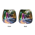 thumbnail image 6 of Uemuo Colorful Tire Tunnel Park Pattern Women's Athletic Shorts High Waisted Running Shorts with Liner Pockets Gym Elastic Workout Shorts-Medium, 6 of 9