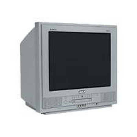RCA BD20TF10 - 20" Diagonal Class CRT TV - with built-in DVD player - silver diamond