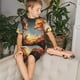 thumbnail image 4 of Fotbe Red And Gray Flame Fox Pijama Estampada de 2 Piezas para Niños – Ropa de Dormir de Manga Corta Cómoda para Niños y Niñas, Camiseta y Shorts de Algodón-Large, 4 of 6
