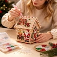 thumbnail image 4 of Clearance DIY Diamond Pearl Painting Wooden House, Christmas Pearl Diamond Art Kit for Adults, Christmas Ornament, Christmas Decoration for Tree Wall Home, Christmas Gift for Kiddo Adult (L), 4 of 9