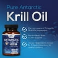 Antarctic Krill Oil 1000mg, Omega3s EPA, DHA, with Astaxanthin Supplement Sourced from Red