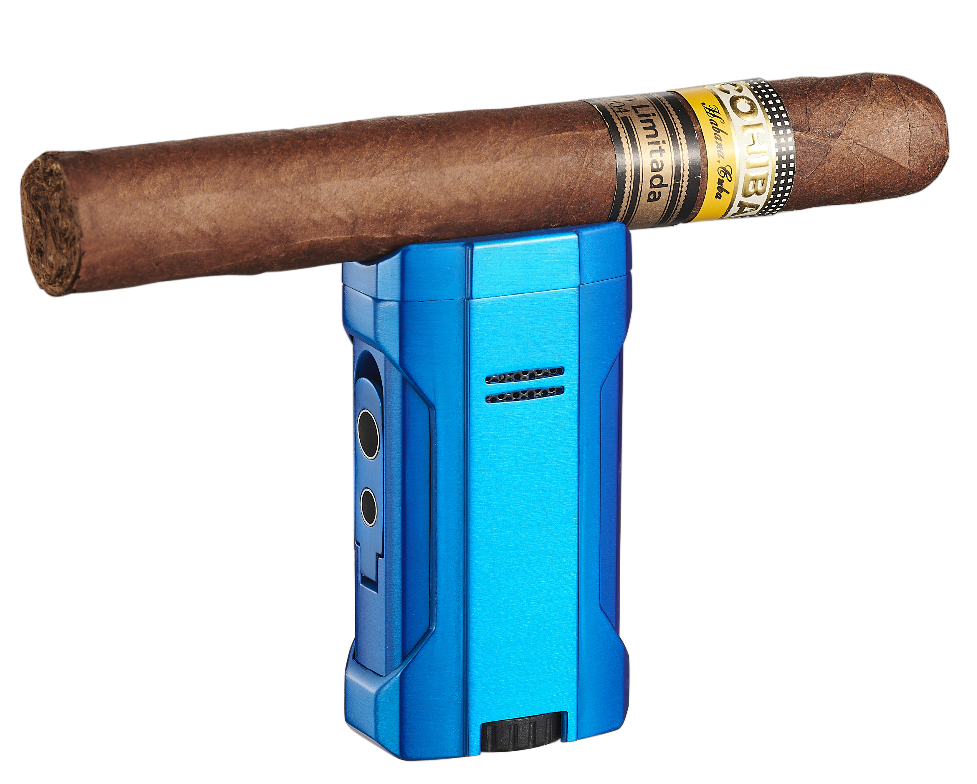 Visol Rhino 2.0 Blue Quad Flame Torch Cigar Lighter