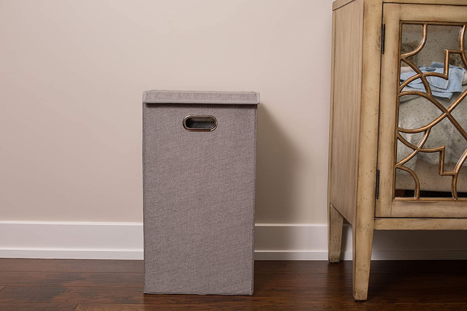 Linen Poppin Laundry Hamper with Lid