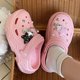 thumbnail image 5 of Zapatillas de verano de moda para mujer con suela gruesa y cadena de estrella de cinco puntas, nuevas y versátiles zapatillas de playa para exteriores para mujer, 5 of 5
