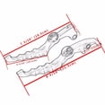 thumbnail image 6 of BHYShop Skull Zombie Brake Clutch Levers for Honda Shadow VT 600 750 1300 1100 CB VF VTX Nighthawk Magna Spirit, 6 of 7