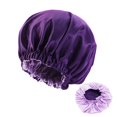 thumbnail image 1 of Gorro De Satén De Gran Tamaño Para Mujer, Gorro Redondo De Satén De Doble Color Grande A Prueba De Viento, Gorro Ajustable Para El Pelo, Gorro Para Dormir Para Las Cuatro Estaciones seitruly AP007581-06, 1 of 5