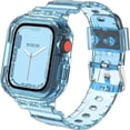 thumbnail image 1 of Correa Extensible De Silicona + Case Transparente Unisex M / L 41 / 44 / 45 / 49 mm Para Apple Watch Ultra Compatible Con Serie 8 / 7 / 6 / 5 / 4 / 3 / SE, 1 of 4