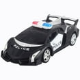 thumbnail image 2 of 1/20 Scale RC Police Drift Car - Remote Control Racing Toy for Youngsters, Holiday Gift, Requires 5 AA Batteries, Fast Drifting RC Vehicle for Interactive Outdoor Play (Black), 2 of 7