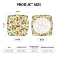 thumbnail image 5 of Honeii Hippopotamus Print Square Cushion Cover with Elastic Band & Ties,Sofa Cushion Covers,Furniture Protector for Living Room,Washable Sofa Seat Slipcover-Four Pieces, 5 of 7