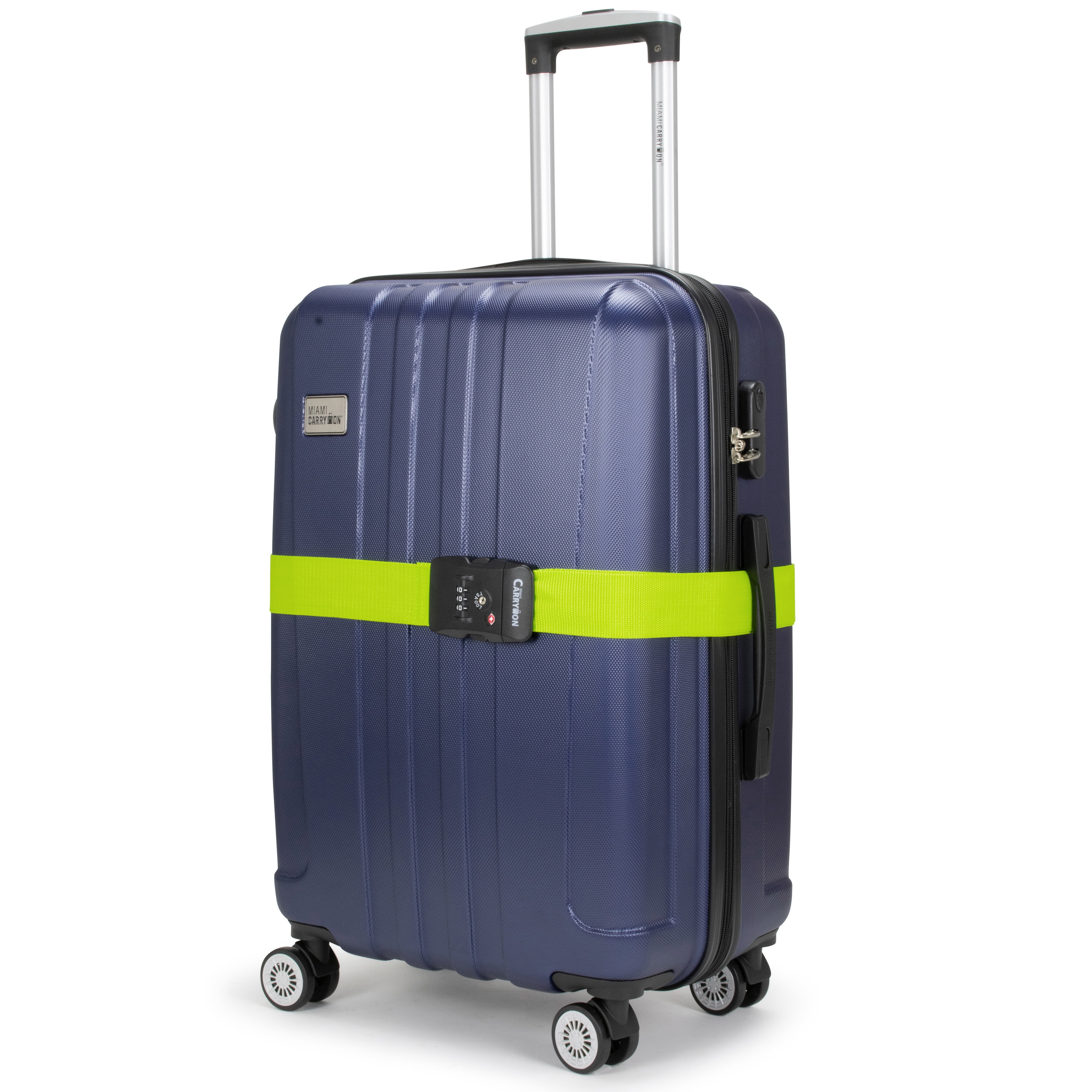 lockable luggage straps combination