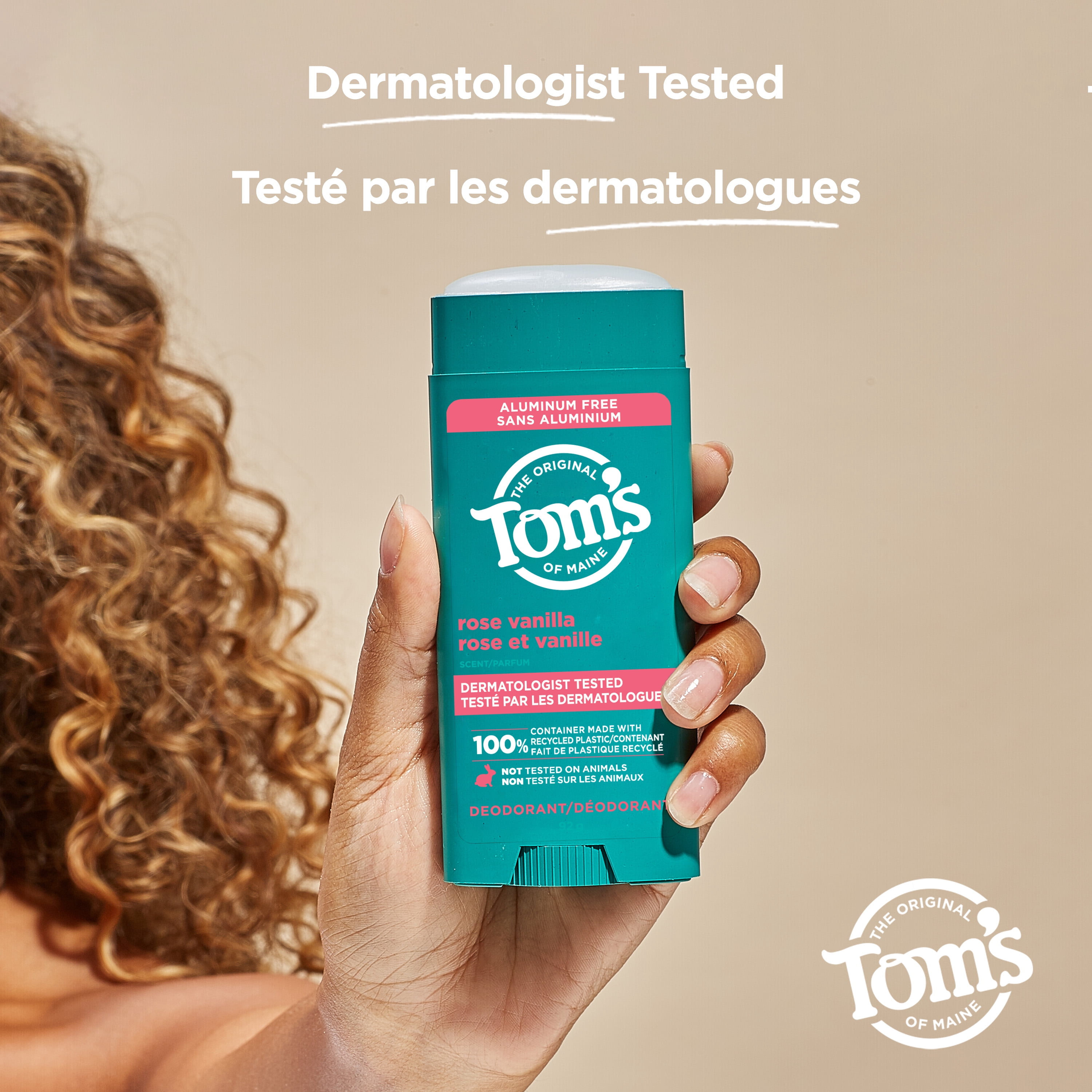 Tom’s of Maine Rose Vanilla Natural Deodorant for Women and Men, 92 g