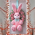 thumbnail image 4 of Easter Door Cover with Embroidered 3D Pattern Soft Woven Vibrant Decorative Eye-Catching Cheerful for Front Door Indoor Wall Decor Easter Party Welcoming Home Decoration Holiday, 4 of 9