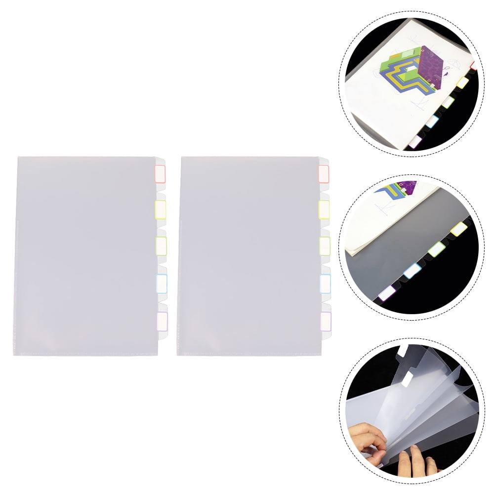 OFFIGAM 2-Pack White Document Filing Folders with Multi-Layer Design for Organized and Neat Paper Storage