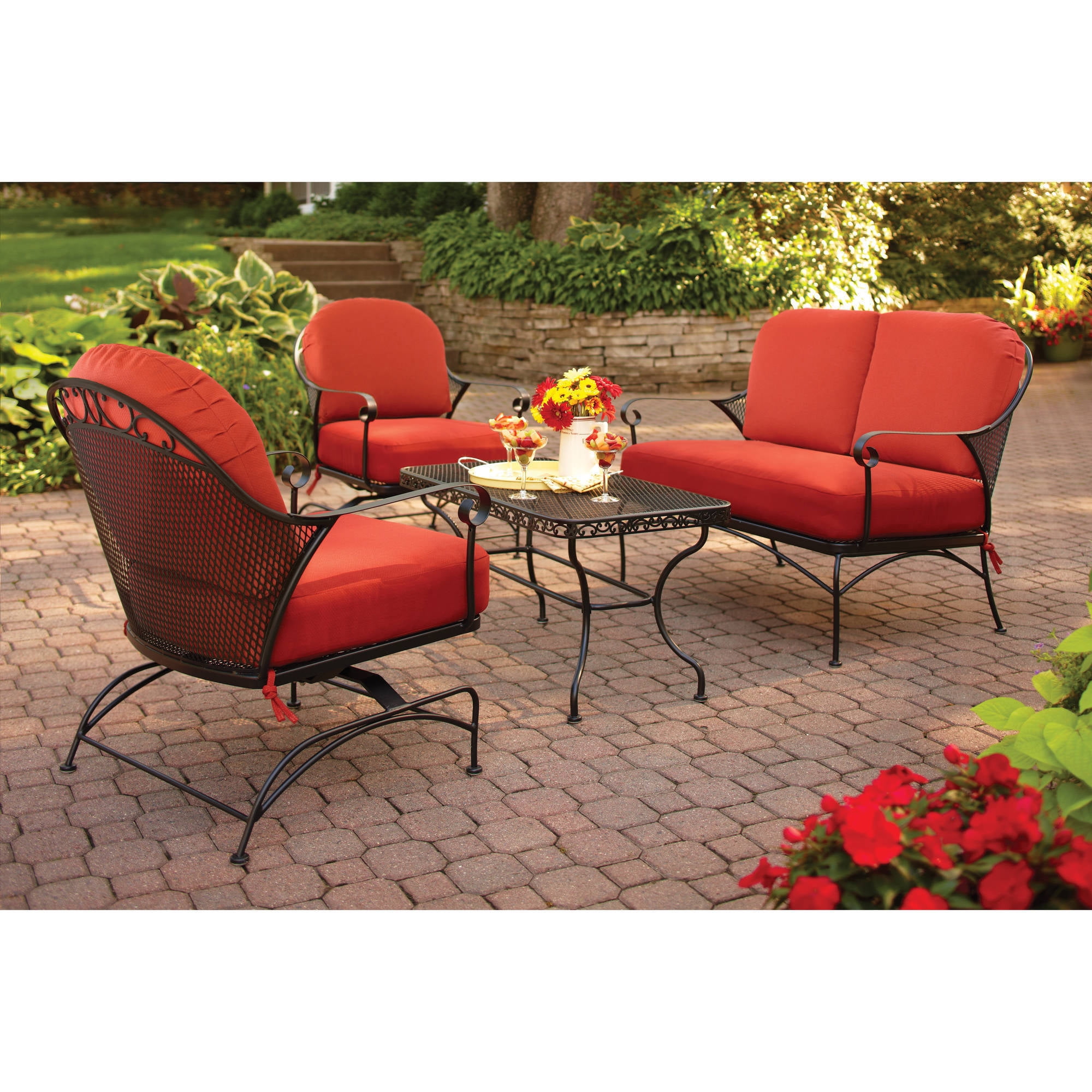 Better Homes And Gardens Clayton Court 4 Piece Patio Conversation