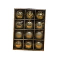 thumbnail image 3 of 12 adornos navideños colgantes de 6 cm para colgar. Oro, 3 of 9
