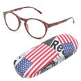 thumbnail image 4 of Gafas de lectura unisex, montura con estampado de leopardo, gafas de lectura para personas mayores, funcionalidad de alta precisión, 4 of 8