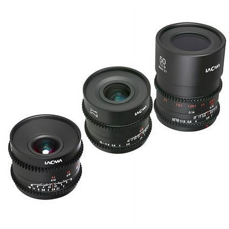 UPC: 6940486702873 | Laowa Cine Prime Wide + Macro 3-Lens Bundle with 10mm T2.1  17mm T1.9 and 50mm T2.9 Lens for Micro Four Thirds
