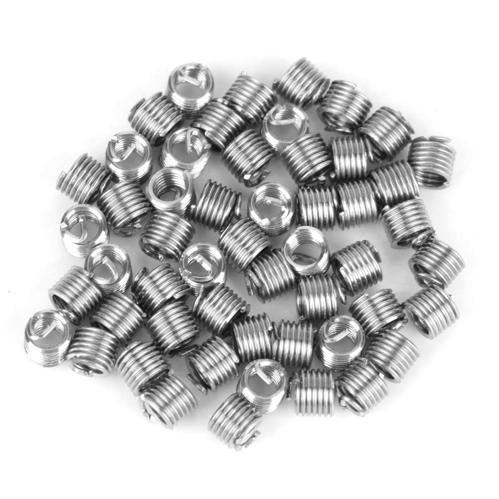 50 pieces of 2-2 thread repair, 2 sets of 2 insert stainless steel spiral thread insert kit spiral insertion kit