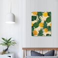 thumbnail image 4 of JRXY Pineapples Leaves Decorative Wall Art Canvas Print for Living Room Bedroom Home Office Wall Decor, Set of 2 (16x20 in / 12x16 in) 12x16 in, 4 of 5