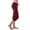 Wine, variant on Matoen Women's Workout Leggings Tummy Control High Waist Capris Running Yoga Pants with Pocket