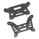 thumbnail image 2 of Soportes de amortiguadores delanteros y traseros de alta durabilidad, repuesto de fibra de carbono para coche RC 7303, escala 1/7, 2 of 8