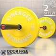 thumbnail image 4 of Synergee Color Bumper Plates Strength Conditioning Workouts Weightlifting 35lbs Pair, 4 of 4