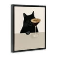 thumbnail image 4 of Stupell Industries Cat & Espresso Martini Food & Beverage Painting Black Floater Framed Art Print Wall Art, 17 x 21, 4 of 10