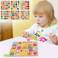 thumbnail image 5 of Montessori Wooden Puzzles for Toddlers 1-3, Letters Numbers Graphics Puzzles Toys Puzzle Board for Kids, Preschool Learning Educational Toys Birthday Gifts for 1 2 3 4 5 Years Old Kids Boys Girls, 5 of 7
