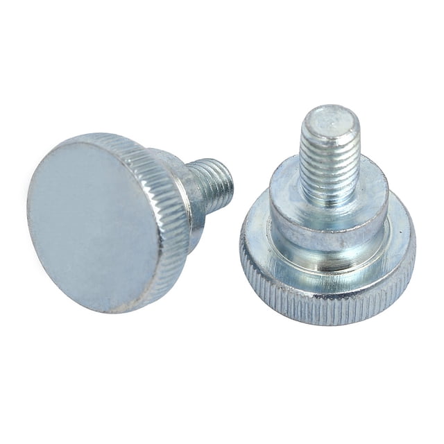 Tornillos de cabeza estriada plana M8x12mm completamente roscados, 2 piezas