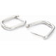 thumbnail image 2 of 5 pares de aros de latón Huggie, aretes chapados de larga duración, aretes rectangulares con adorno para cartílago., 2 of 2
