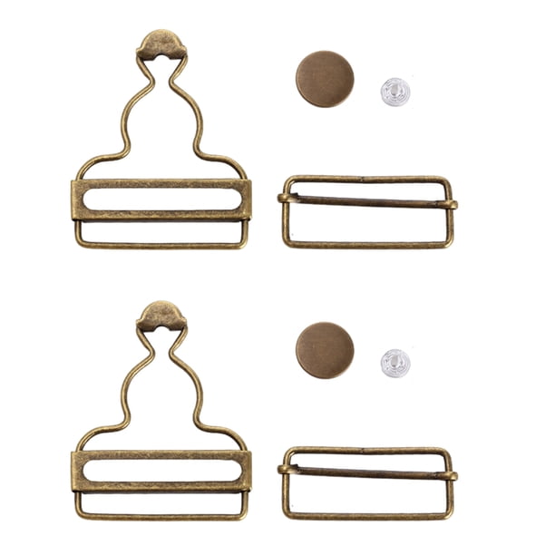Minnieouse Hebilla de metal - Amplia aplicación en cada situación Hebillas de peto fáciles de metal Duradero Accesorios de disfraces bronce 45 mm