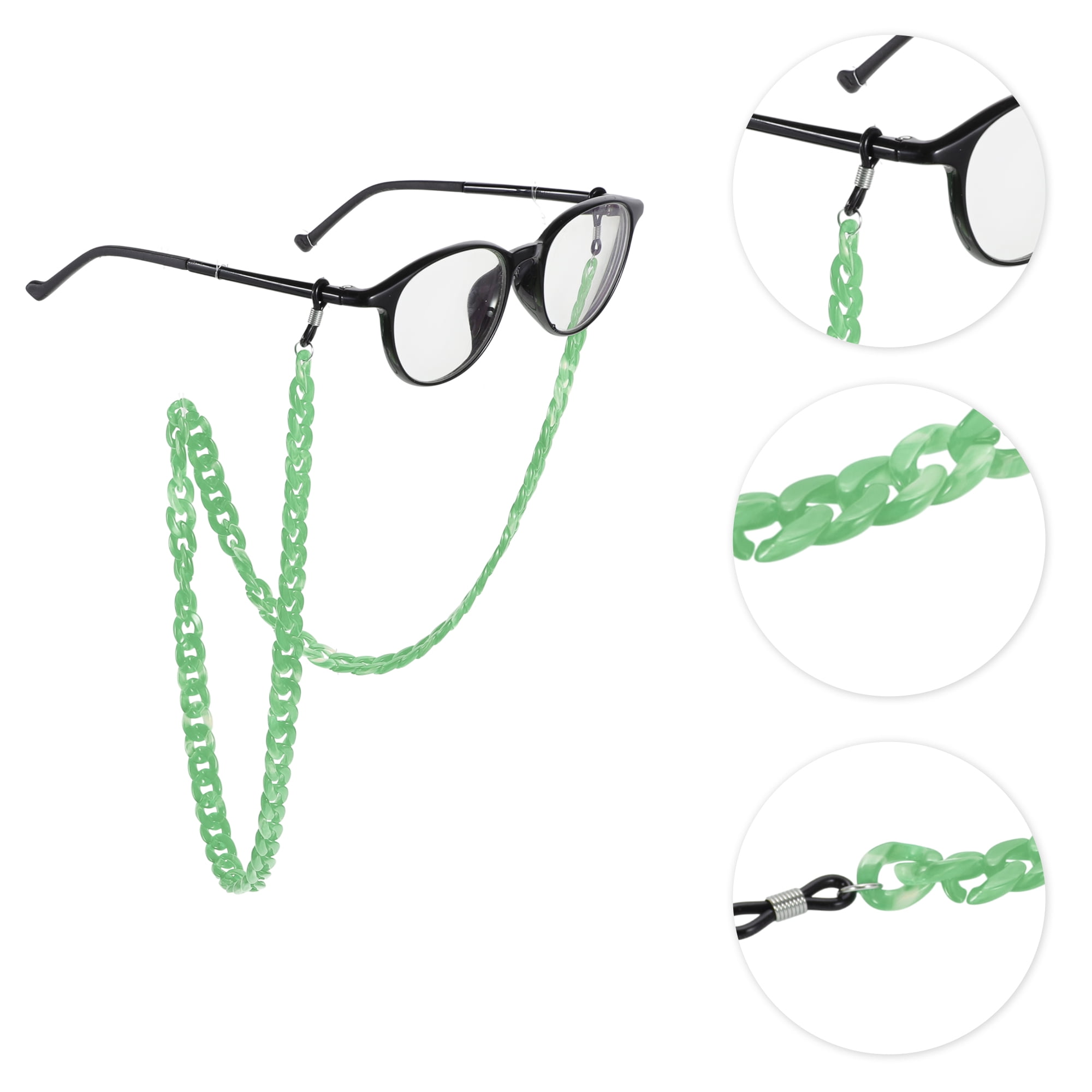 Unique Bargains Dopamine Color Pattern Eyeglass Chain 27.56" 1 Pc Light Green