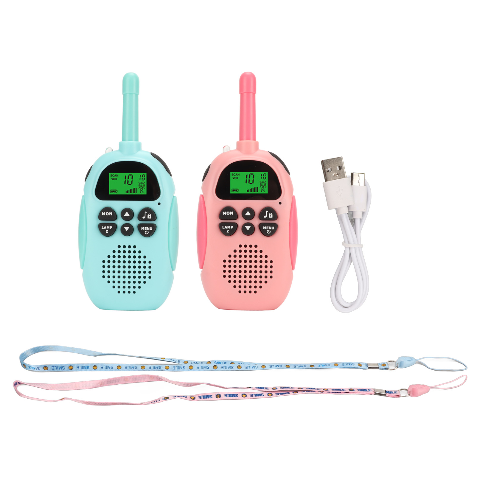 Talkie-Walkie Enfant Spider - Toile Lumineuse Rouge/Bleu, Yeux Clignotants, Portée 600 M