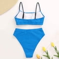 thumbnail image 4 of XIYON Women's Bikini Sets Womens High Waisted Swimsuits Bottom Padded Bathing Suits Bikini Sets Top Two Piece Swimwear Summer Beach Vacation Bathing Suits, 4 of 5