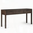 thumbnail image 6 of Handcrafted Solid Wood Console Table in Warm Walnut Brown|3 Drawers|Multipurpose, 6 of 9