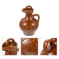 thumbnail image 4 of 2 Count Clay Jug Beer Dispenser Wine Pot for Home Serving Container Ceramics Pitcher Portable Handle Drinks, 4 of 6