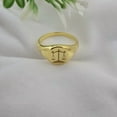 thumbnail image 4 of Aspire Jewels-Unisex Libra Zodiac Signet Ring – Custom Engraved Scales – Silver / 14K Yellow Gold / Rose Gold Plated – US Sizes 5–10, 4 of 5