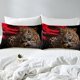 thumbnail image 5 of Funda de edredón gemelo (sin relleno), Red Rose Wedding Valentine's day Bedding, 5 of 5
