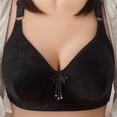 thumbnail image 2 of Clearance Sale 2025 Bra Comfort Bras For Women Full Coverage Underwire Button Front Closure Cotton Bra Soft Wireless Underwear Plus Size, 2 of 9