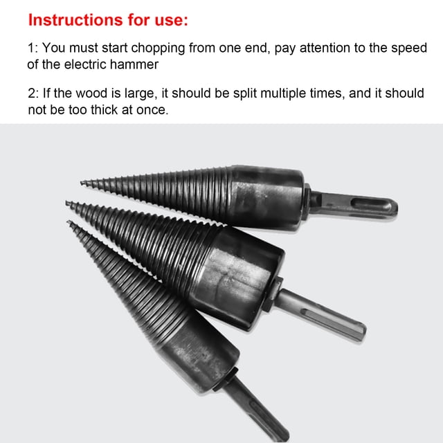 High Speed Steel Drill Bit, Sturdy Firewood Drill Bit Long Service Life For Quickly Separate Logs