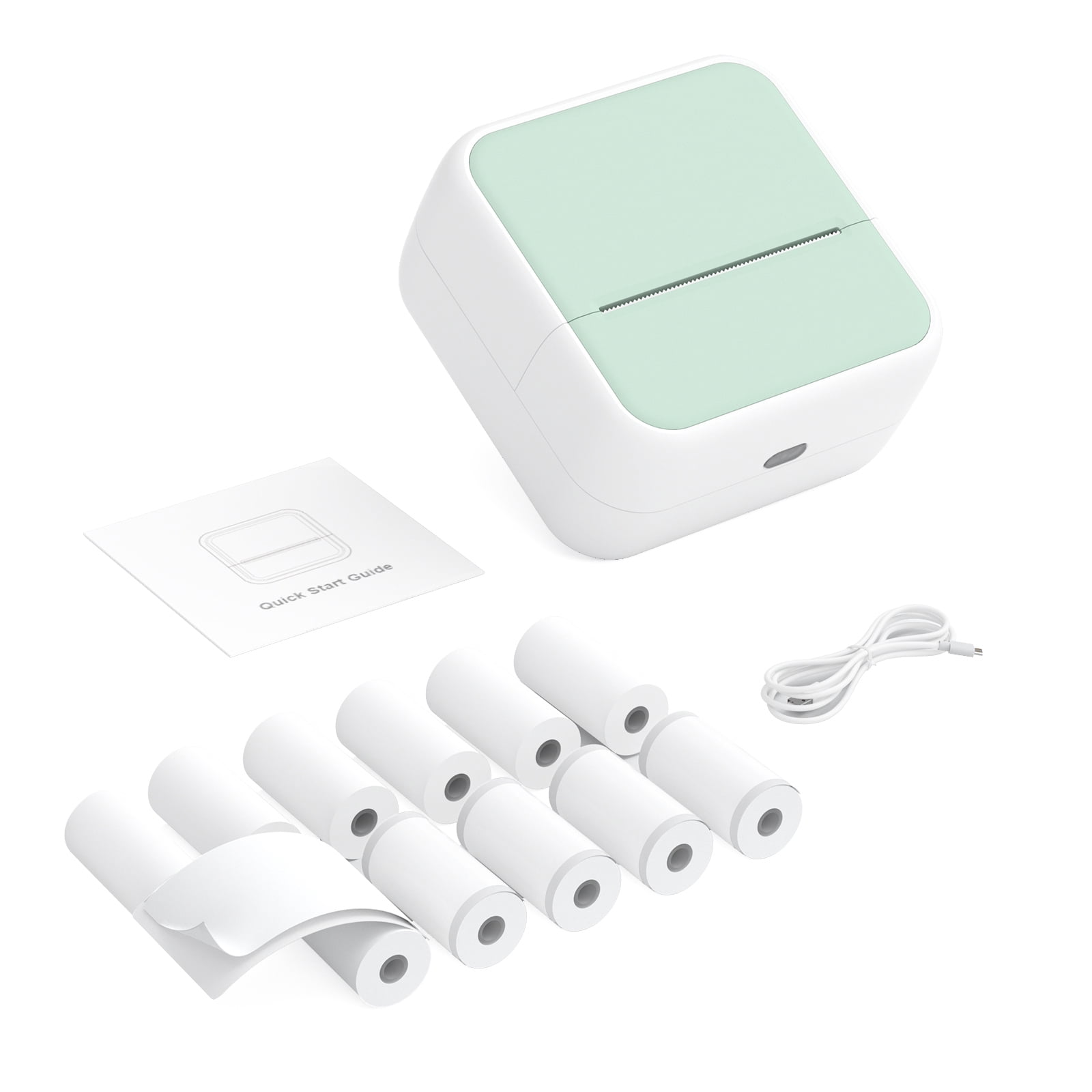 Printer Mini Pocket Printer Portable Thermal  Photo Printing Label Maker Machine BT Wireless Connect Compatible With  / IOS APP Support Receipt Label Memo Sticker