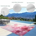 thumbnail image 4 of Fsddascl Pink Rose Fantasy Outdoor Rug for Patio/Deck/Porch, Non-Slip Large Area Rug 5 x 8 Ft, Elegance Floral Romantic Reflection Indoor Outdoor Rugs Washable Area Rugs, Camping Rug Carpet, 4 of 5