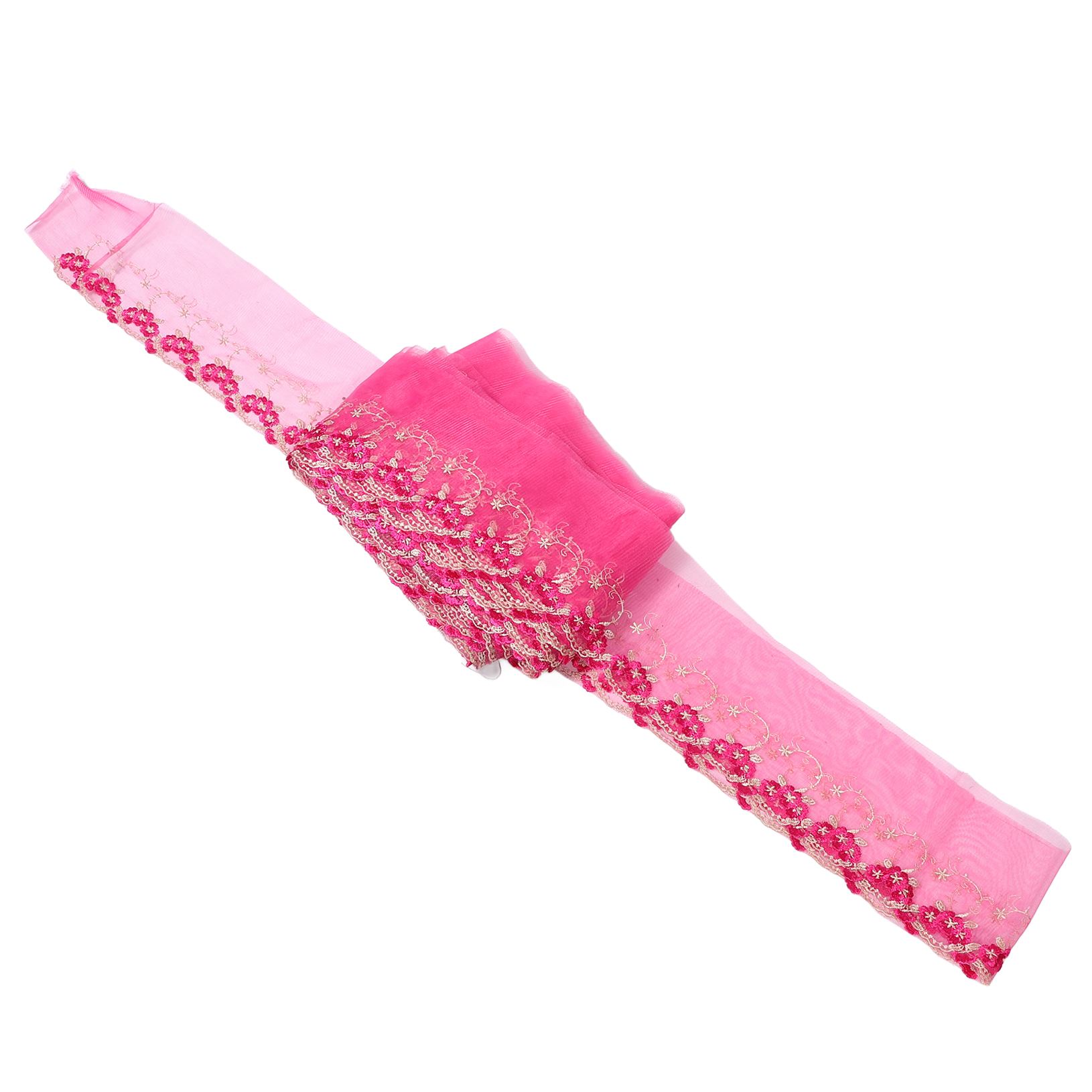 BESTYASH Soft Rosy Stretchy Lace Tape for Wedding Veil Trim and Unique Sewing Embellishment